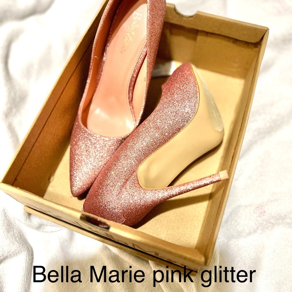 Bella Marie Pink Glitter Women's Shoes